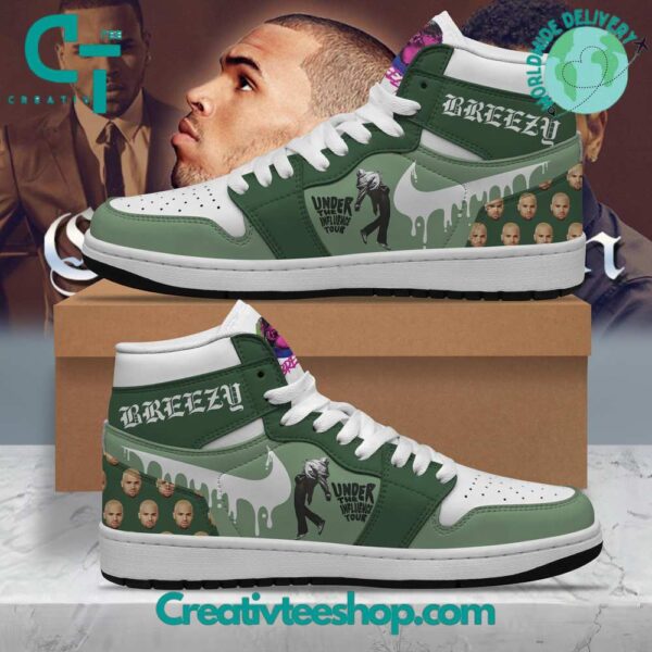 Tubopro Chris Brown AJ1 High Sneakers Shoes For Men And Women