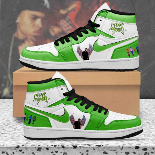 Tubopro Chris Brown AJ1 High Sneakers Shoes For Men And Women