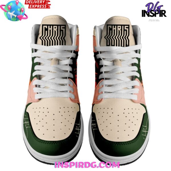 Tubopro Chris Brown AJ1 High Sneakers Shoes For Men And Women - Image 3