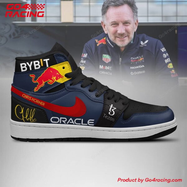 Tubopro Chris Horner  Red Bulls AJ1 High Sneakers Shoes For Men And Women - Image 3