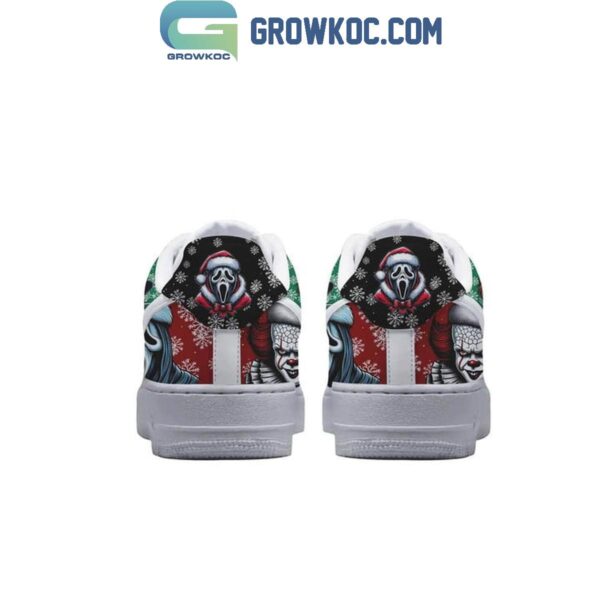 Tubopro Christmas Time For Horror Movies Air Low-Top Sneakers Shoes For Men And Women - Image 4