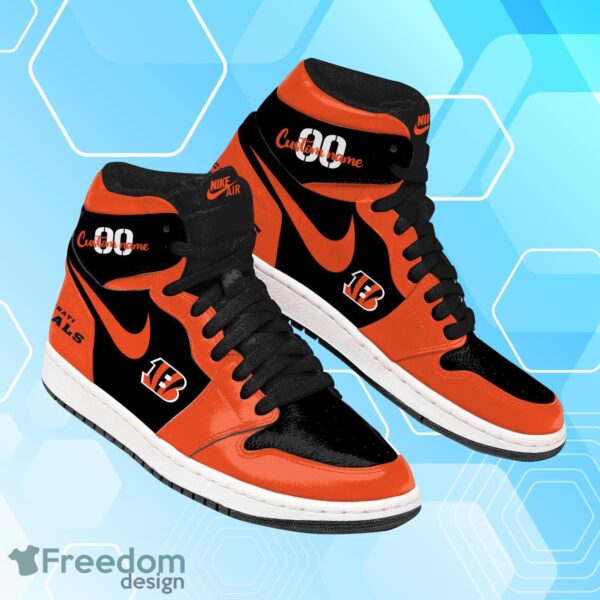 Tubopro Cincinnati Bengals AJ1 High Sneakers Shoes For Men And Women - Image 2