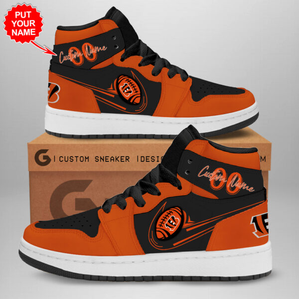 Tubopro Cincinnati Bengals AJ1 High Sneakers Shoes For Men And Women