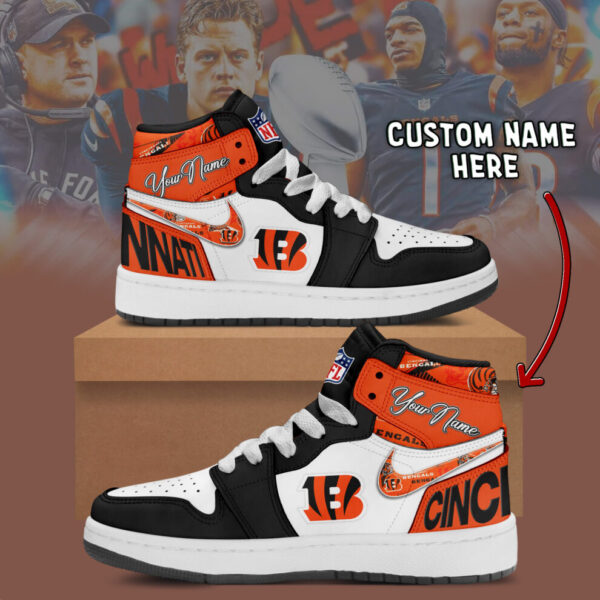 Tubopro Cincinnati Bengals AJ1 High Sneakers Shoes For Men And Women