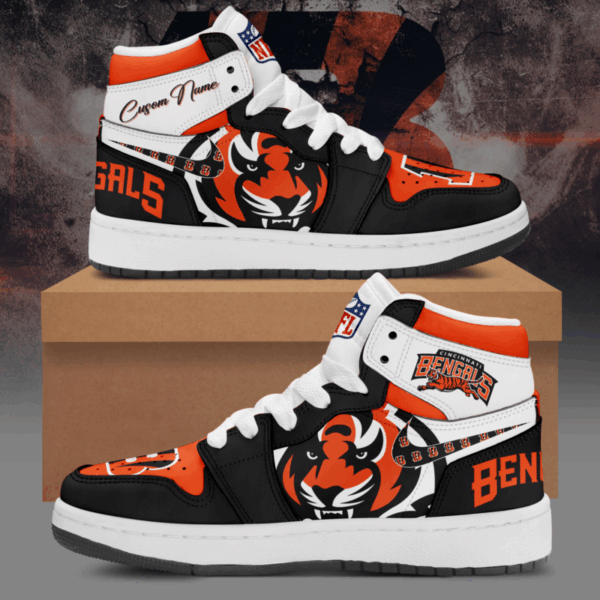 Tubopro Cincinnati Bengals AJ1 High Sneakers Shoes For Men And Women