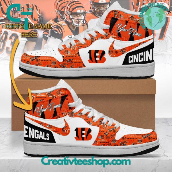 Tubopro Cincinnati Bengals AJ1 High Sneakers Shoes For Men And Women