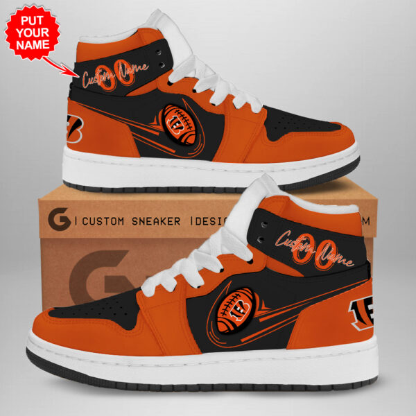 Tubopro Cincinnati Bengals AJ1 High Sneakers Shoes For Men And Women