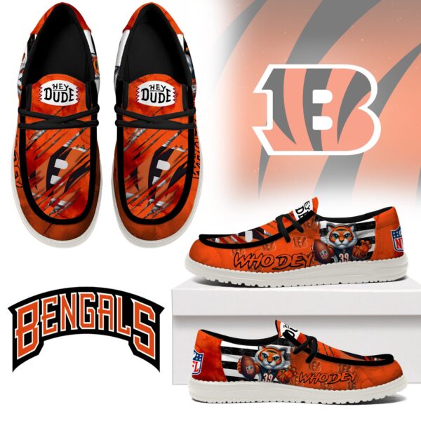 Tubopro Cincinnati Bengals Personalized Hey Dude Shoes For Men And Women