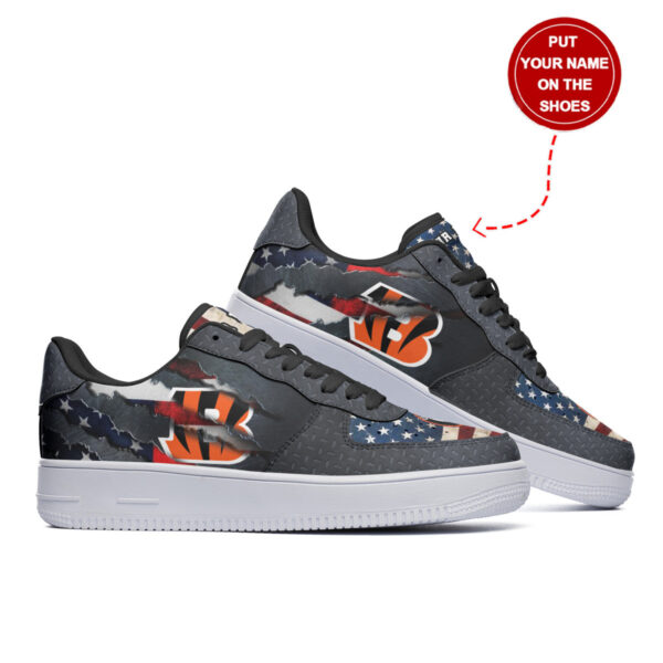 Tubopro Cincinnati Bengals NFL Air Low-Top Sneakers Shoes For Men And Women - Image 5
