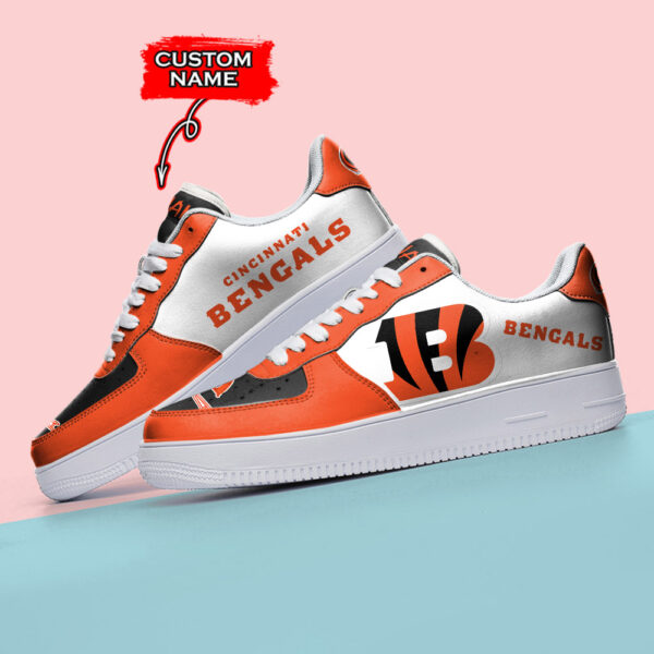Tubopro Cincinnati Bengals NFL Air Low-Top Sneakers Shoes For Men And Women - Image 3