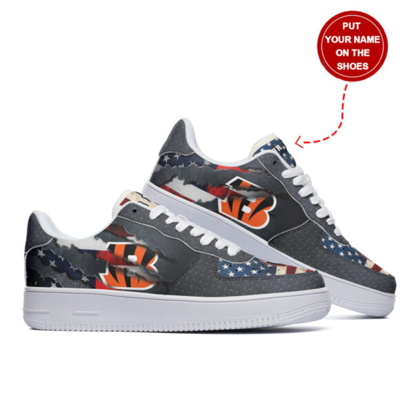 Tubopro Cincinnati Bengals NFL Air Low-Top Sneakers Shoes For Men And Women - Image 6
