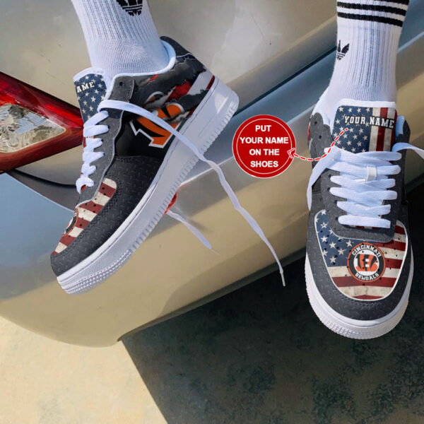 Tubopro Cincinnati Bengals NFL Air Low-Top Sneakers Shoes For Men And Women - Image 2