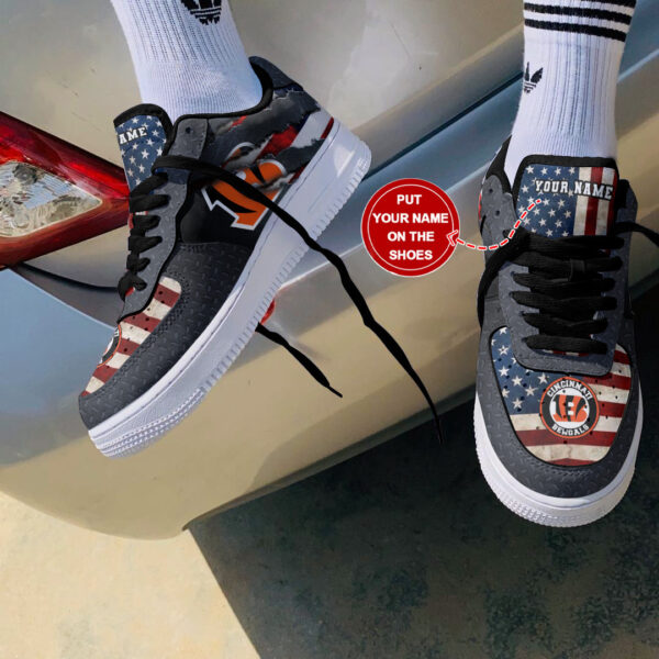 Tubopro Cincinnati Bengals NFL Air Low-Top Sneakers Shoes For Men And Women