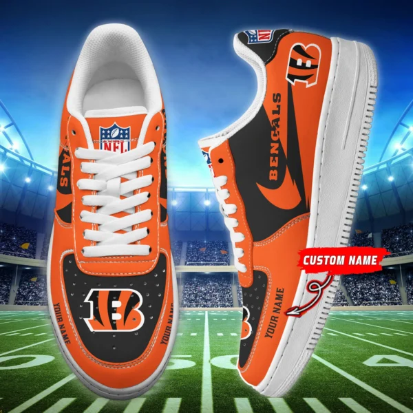 Tubopro Cincinnati Bengals NFL Air Low-Top Sneakers Shoes For Men And Women