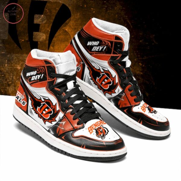 Tubopro Cincinnati Bengals NFL AJ1 High Sneakers Shoes For Men And Women