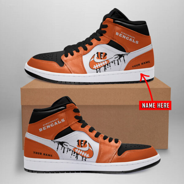 Tubopro Cincinnati Bengals NFL AJ1 High Sneakers Shoes For Men And Women