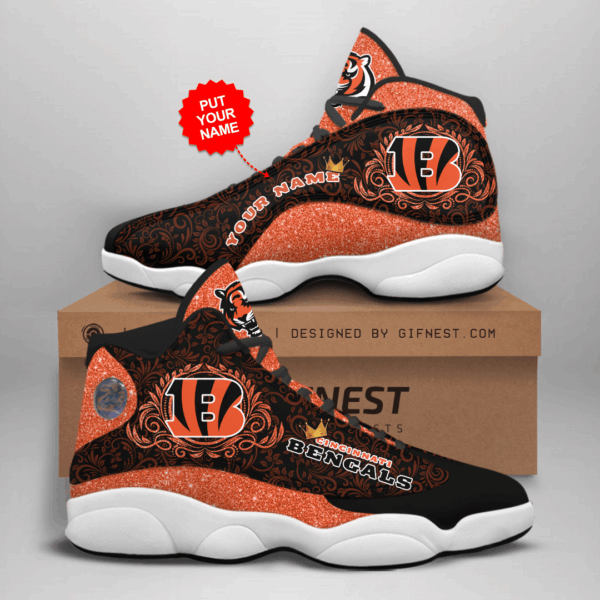 Tubopro Cincinnati Bengals NFL AJ13 Sneakers Shoes For Men And Women