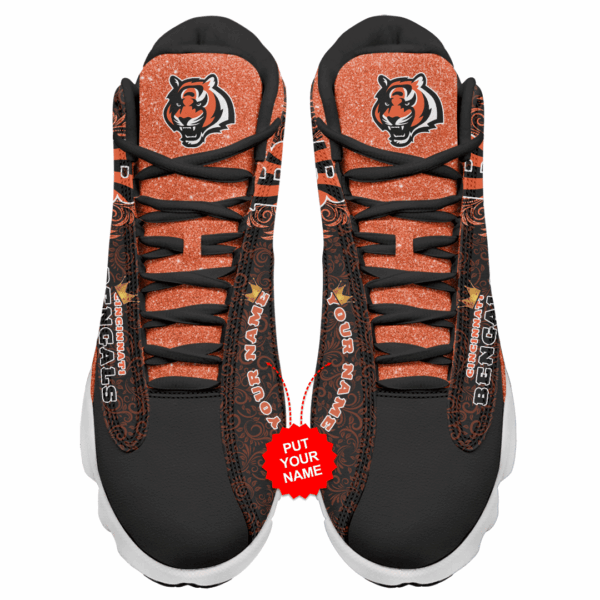 Tubopro Cincinnati Bengals NFL AJ13 Sneakers Shoes For Men And Women - Image 3