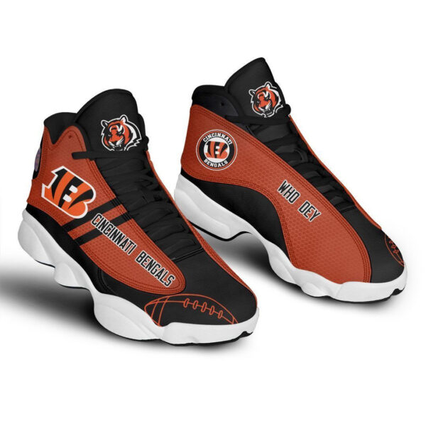 Tubopro Cincinnati Bengals NFL AJ13 Sneakers Shoes For Men And Women - Image 2