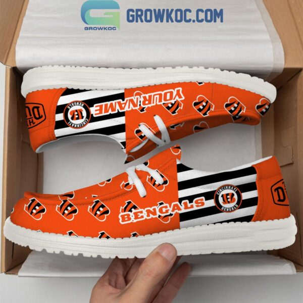 Tubopro Cincinnati Bengals Personalized Hey Dude Shoes For Men And Women