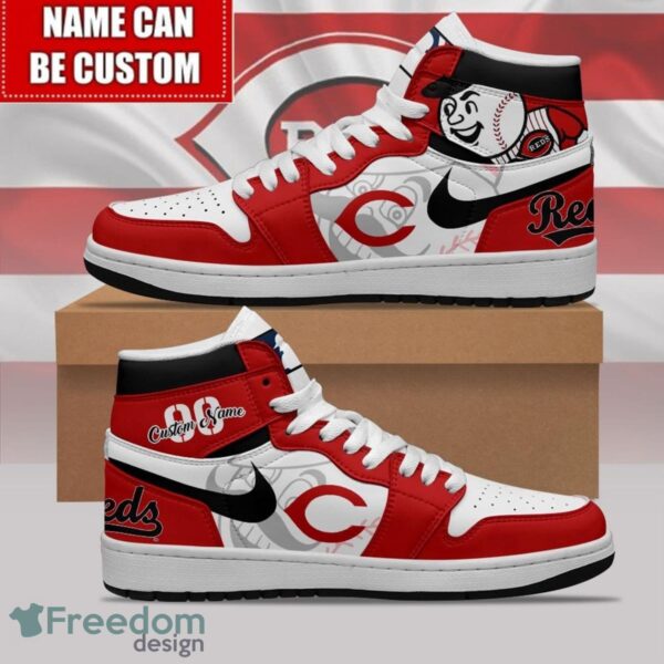 Tubopro Cincinnati Reds AJ1 High Sneakers Shoes For Men And Women