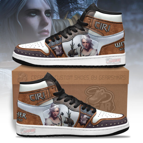 Tubopro Ciri The Witcher AJ1 High Sneakers Shoes For Men And Women