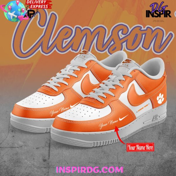 Tubopro Clemson Tigers Air Low-Top Sneakers Shoes For Men And Women - Image 2