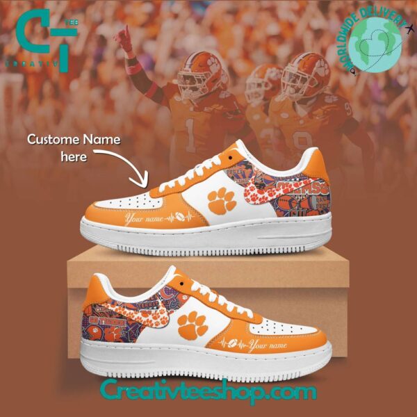 Tubopro Clemson Tigers Air Low-Top Sneakers Shoes For Men And Women