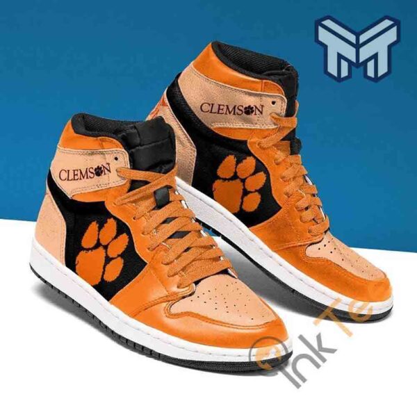 Tubopro Clemson Tigers AJ1 High Sneakers Shoes For Men And Women