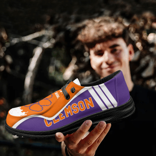 Tubopro Clemson Tigers Hey Dude Shoes For Men And Women - Image 4