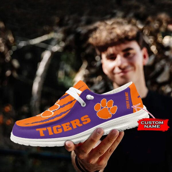 Tubopro Clemson Tigers Hey Dude Shoes For Men And Women - Image 3