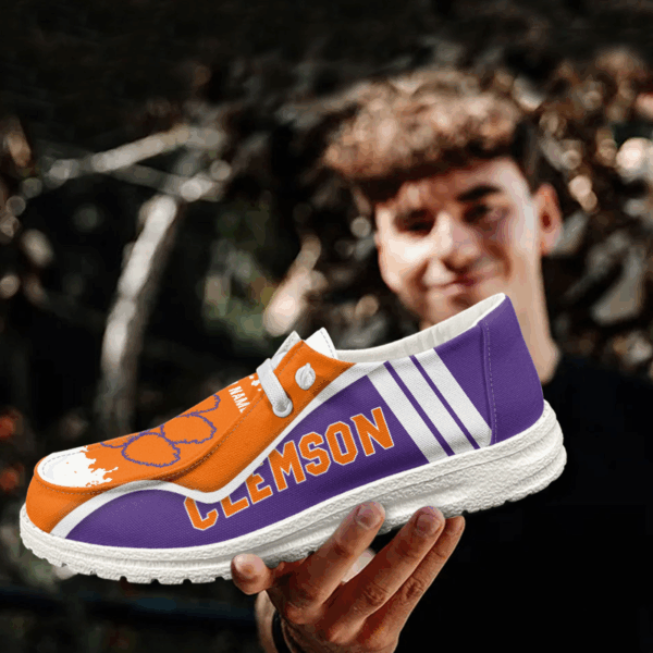 Tubopro Clemson Tigers Hey Dude Shoes For Men And Women - Image 3