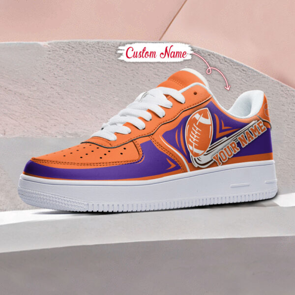 Tubopro Clemson Tigers NCAA Air Low-Top Sneakers Shoes For Men And Women - Image 3
