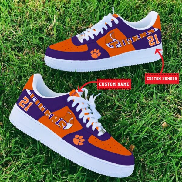 Tubopro Clemson Tigers NCAA Air Low-Top Sneakers Shoes For Men And Women