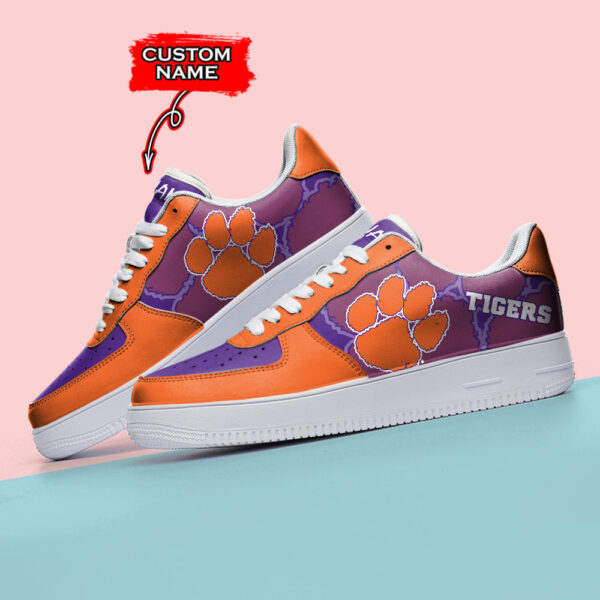 Tubopro Clemson Tigers NCAA Air Low-Top Sneakers Shoes For Men And Women - Image 3