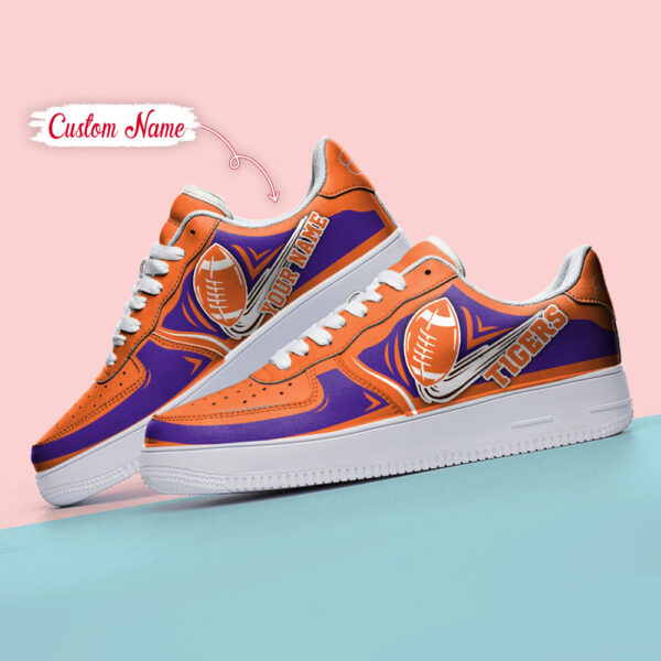 Tubopro Clemson Tigers NCAA Air Low-Top Sneakers Shoes For Men And Women - Image 4