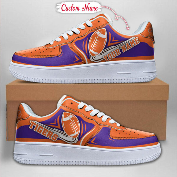 Tubopro Clemson Tigers NCAA Air Low-Top Sneakers Shoes For Men And Women - Image 2