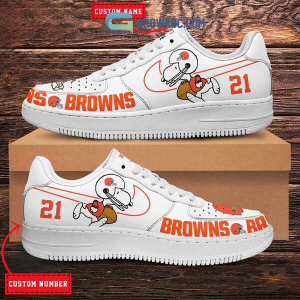 Tubopro Cleveland Browns Air Low-Top Sneakers Shoes For Men And Women - Image 2