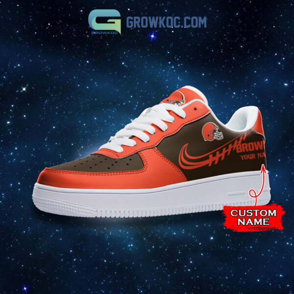 Tubopro Cleveland Browns Air Low-Top Sneakers Shoes For Men And Women - Image 2