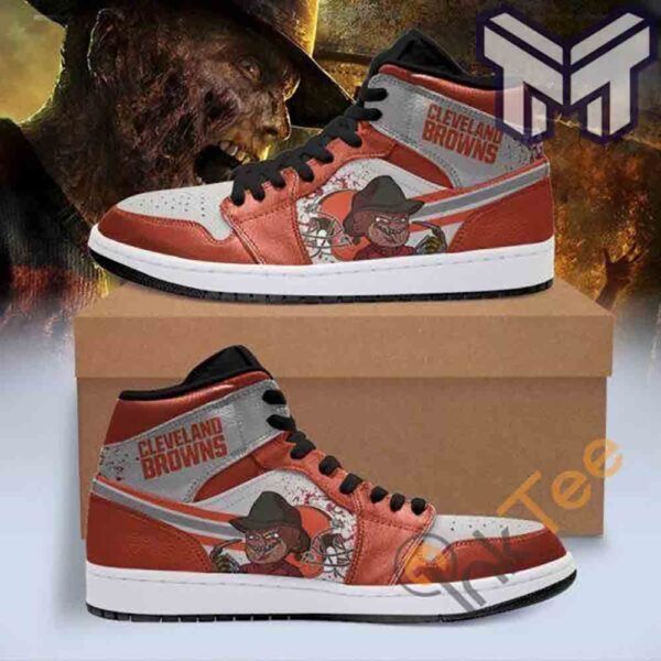 Tubopro Cleveland Browns AJ1 High Sneakers Shoes For Men And Women