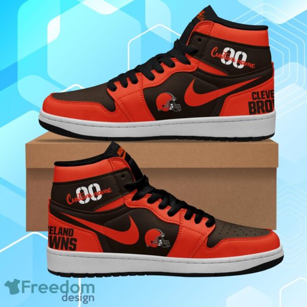 Tubopro Cleveland Browns AJ1 High Sneakers Shoes For Men And Women