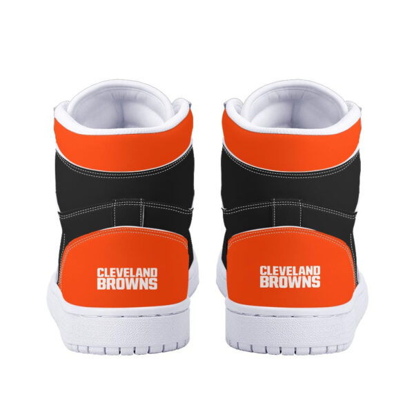 Tubopro Cleveland Browns AJ1 High Sneakers Shoes For Men And Women - Image 4