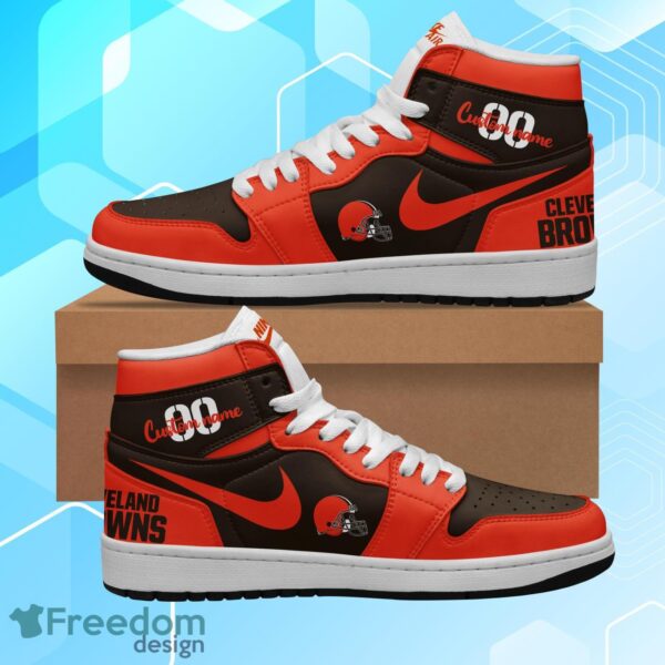 Tubopro Cleveland Browns AJ1 High Sneakers Shoes For Men And Women