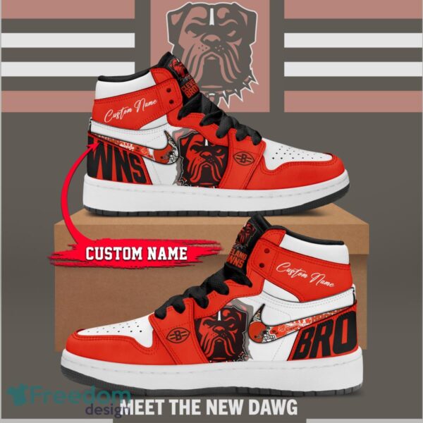 Tubopro Cleveland Browns AJ1 High Sneakers Shoes For Men And Women