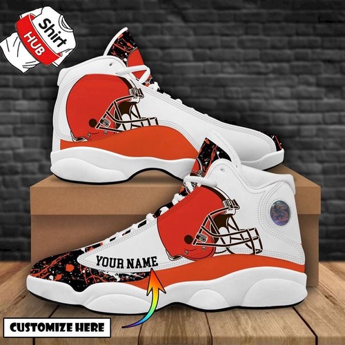 Tubopro Cleveland Browns AJ13 Sneakers Shoes For Men And Women