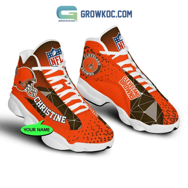 Tubopro Cleveland Browns AJ13 Sneakers Shoes For Men And Women - Image 2