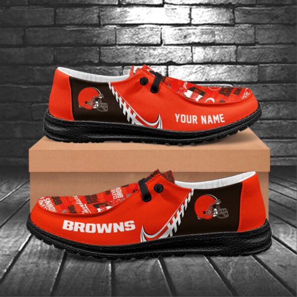 Tubopro Cleveland Browns Hey Dude Shoes For Men And Women - Image 6