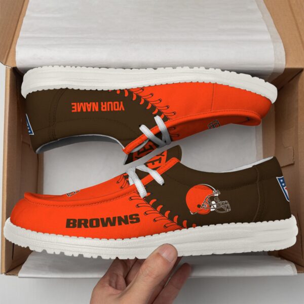 Tubopro Cleveland Browns Hey Dude Shoes For Men And Women - Image 3