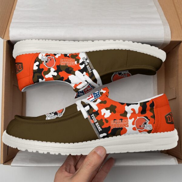 Tubopro Cleveland Browns Hey Dude Shoes For Men And Women - Image 3