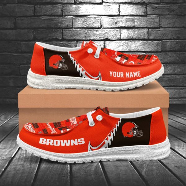 Tubopro Cleveland Browns Hey Dude Shoes For Men And Women - Image 5